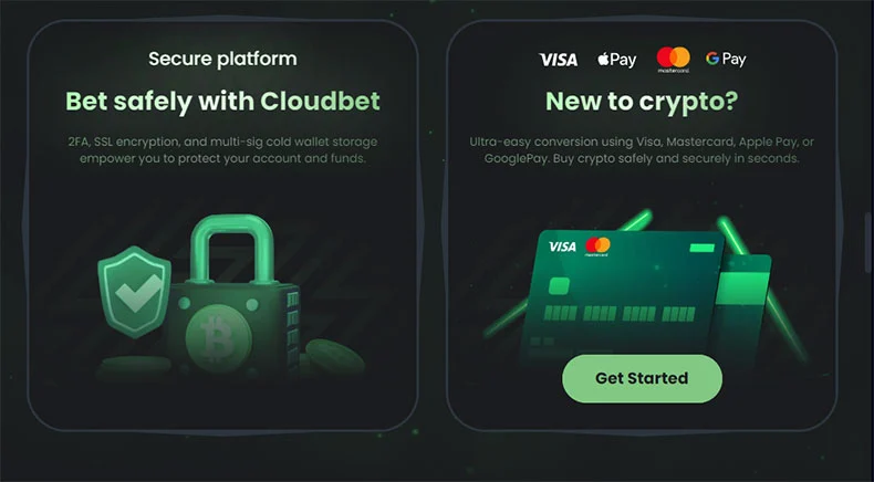 Cloudbet casino payment methods