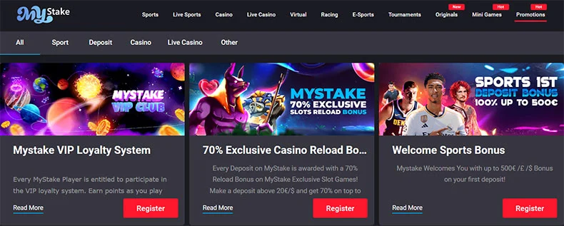 Mystake casino promotions