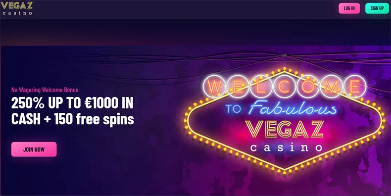 Vegaz casino overview