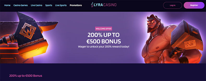 LyraCasino bonuses