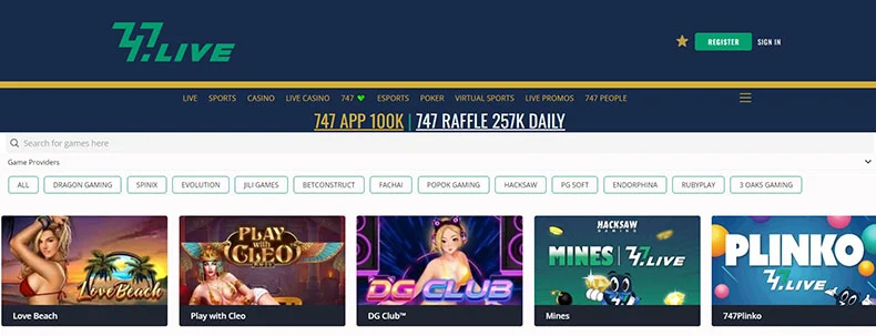 747 Live casino review