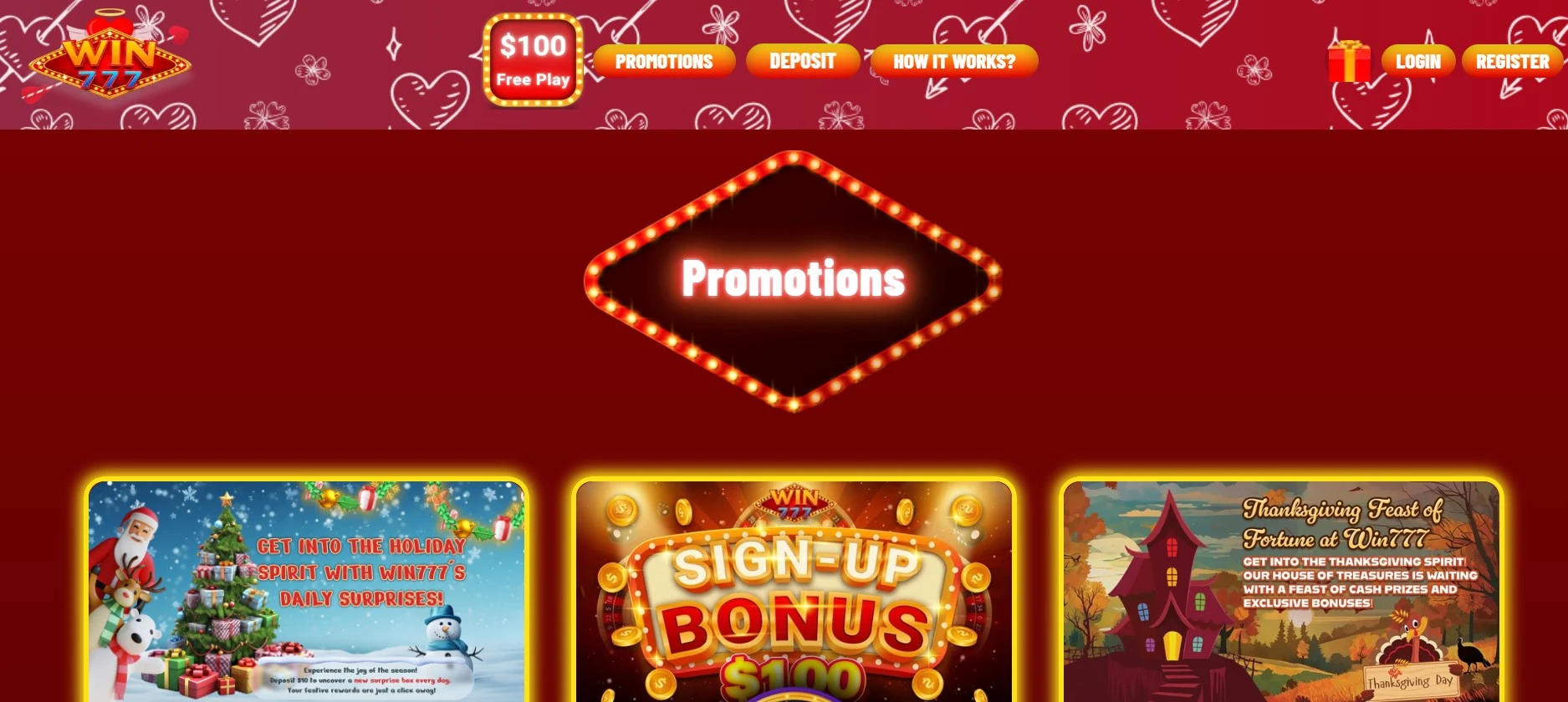 Win777 bonuses