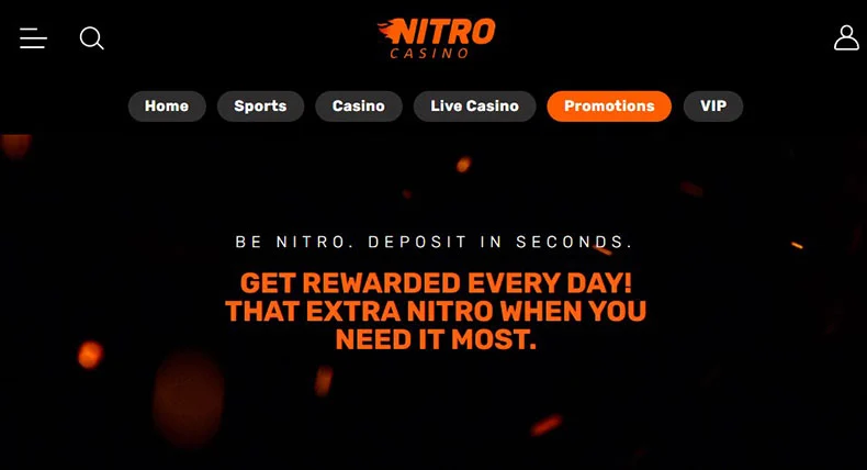 Nitro Casino bonuses