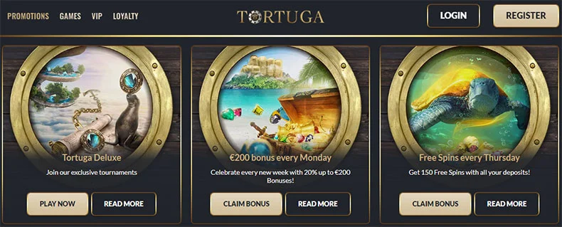 Tortuga casino promotions
