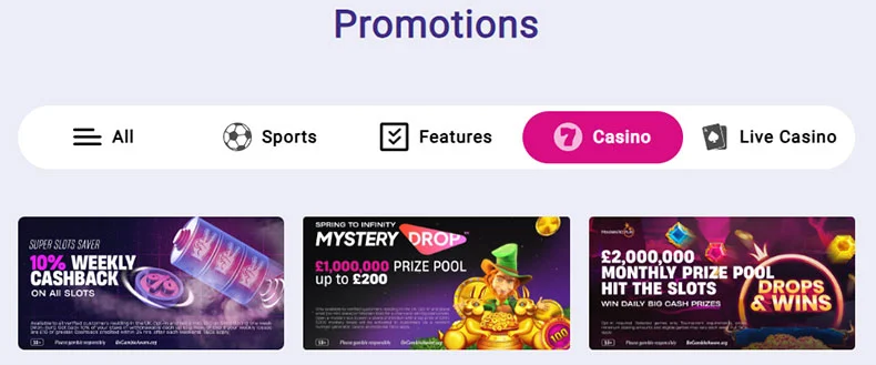 VBet casino promotions