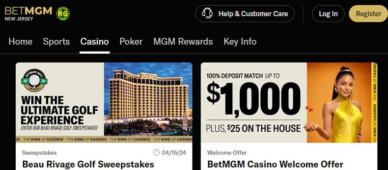 BetMGM Casino bonuses