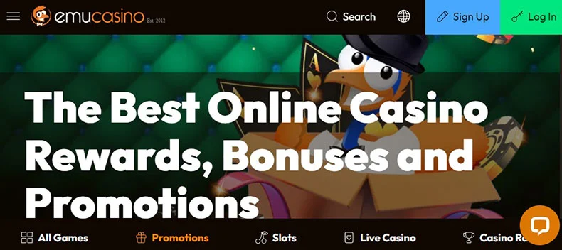 Emu Casino bonuses