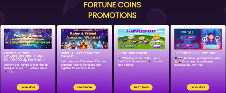 Fortune Coins casino bonuses