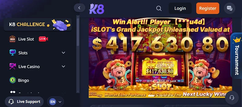 K8 Casino review
