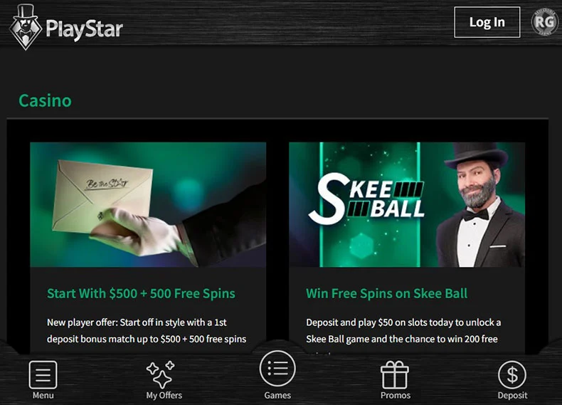 PlayStar Casino bonuses