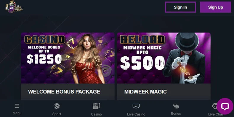 Trap Casino bonuses
