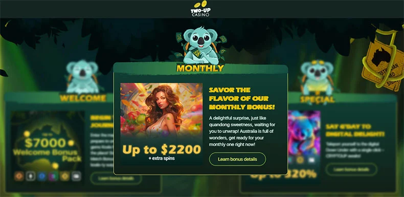 Two-Up Casino promotions