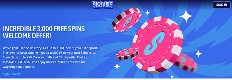 Slotable casino promotions