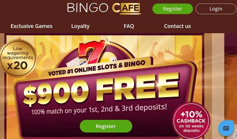 BingoCafe Casino review