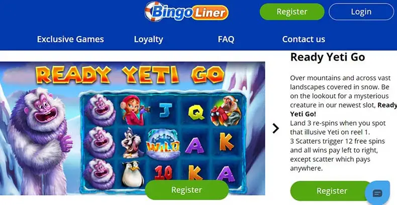 BingoLiner Casino bonuses