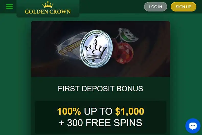 Golden Crown Casino bonuses