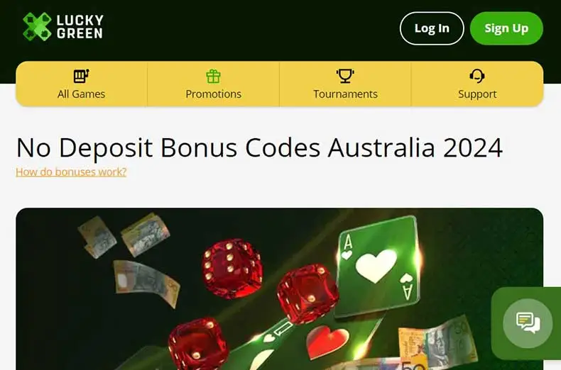 Lucky Green Casino bonuses