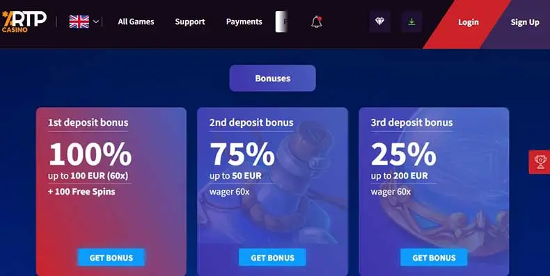 RTP casino bonuses