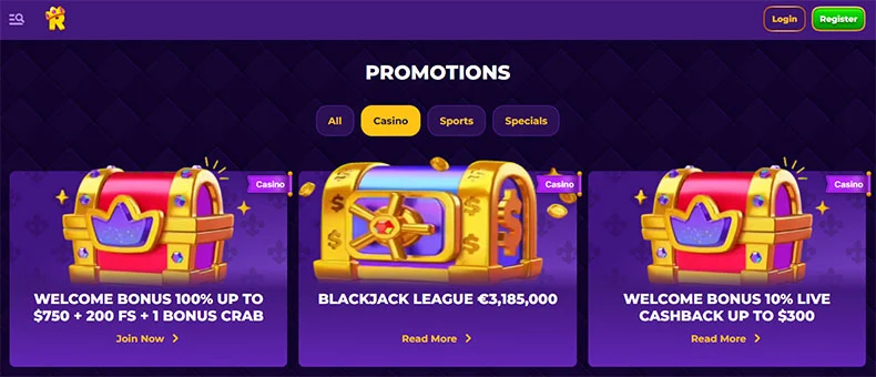 RoyalGame casino promotions