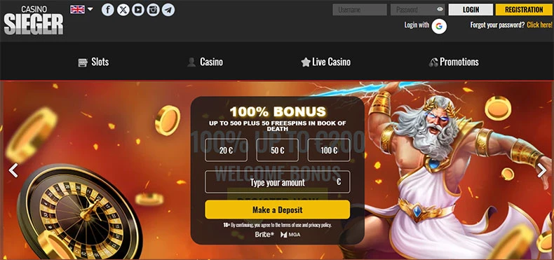 Casino Sieger review