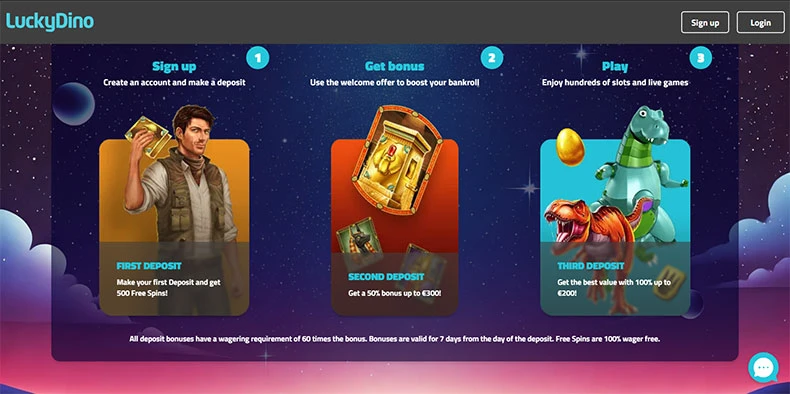 LuckyDino casino promotions
