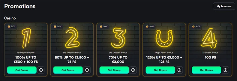 Trueluck casino bonuses