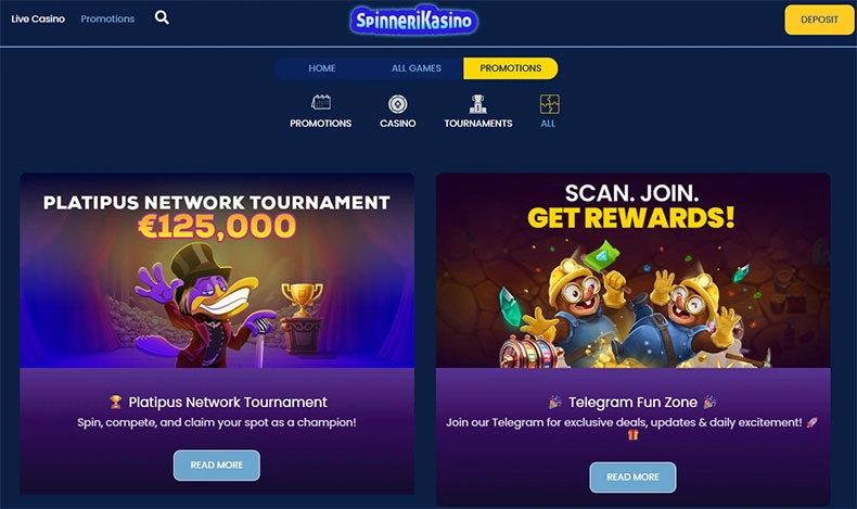 SpinneriKasino promotions SpinneriKasino promotions