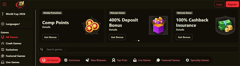 21 Grand Casino review