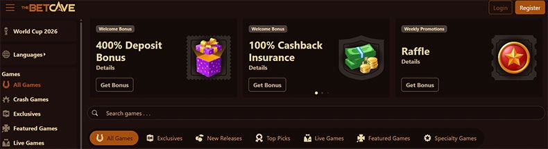 Betcave casino review
