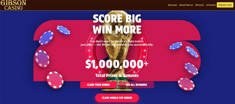 Gibson Casino bonuses