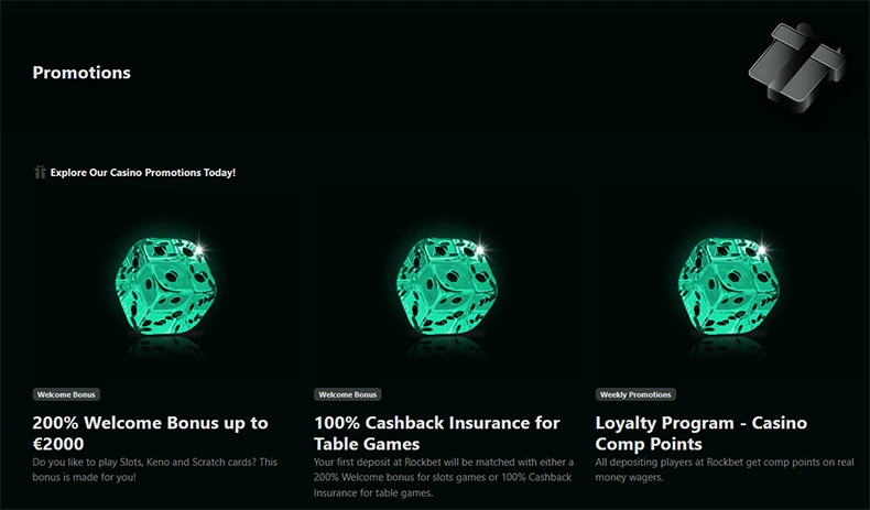 Rocketbet casino promotions