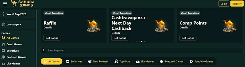 Sahara Sands casino review