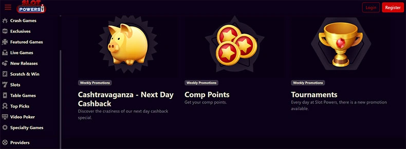 Slot Powers casino promotions