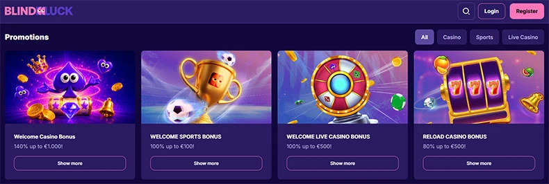 Blindluck casino promotions Blindluck casino promotions