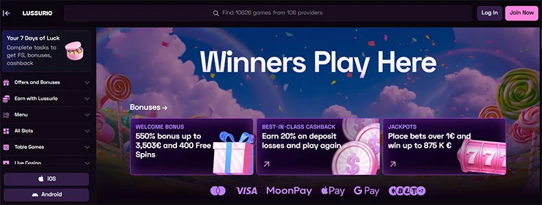 Lussurio casino review Lussurio casino review