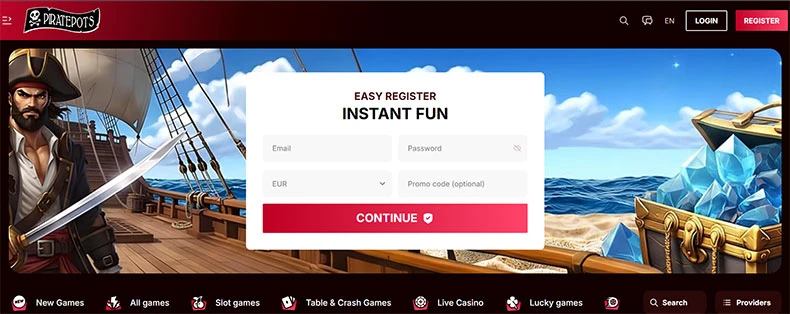 Piratepots casino review