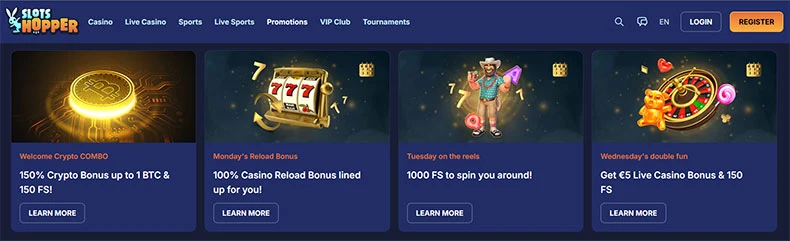 Slots Hopper casino bonuses
